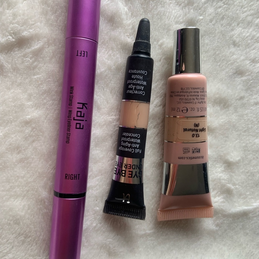 Eyeliner and bye bye under eye makeup set